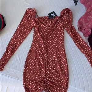 Polka dot dress from Pretty Little Thing